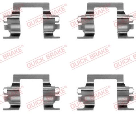 QUICK BRAKE Lisakomplekt, ketaspiduriklotsid 109-1117